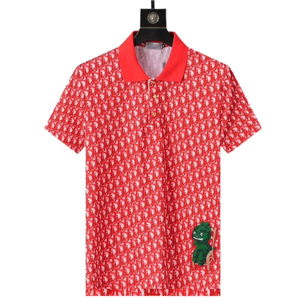 Dior Red T-Shirt With Collar
