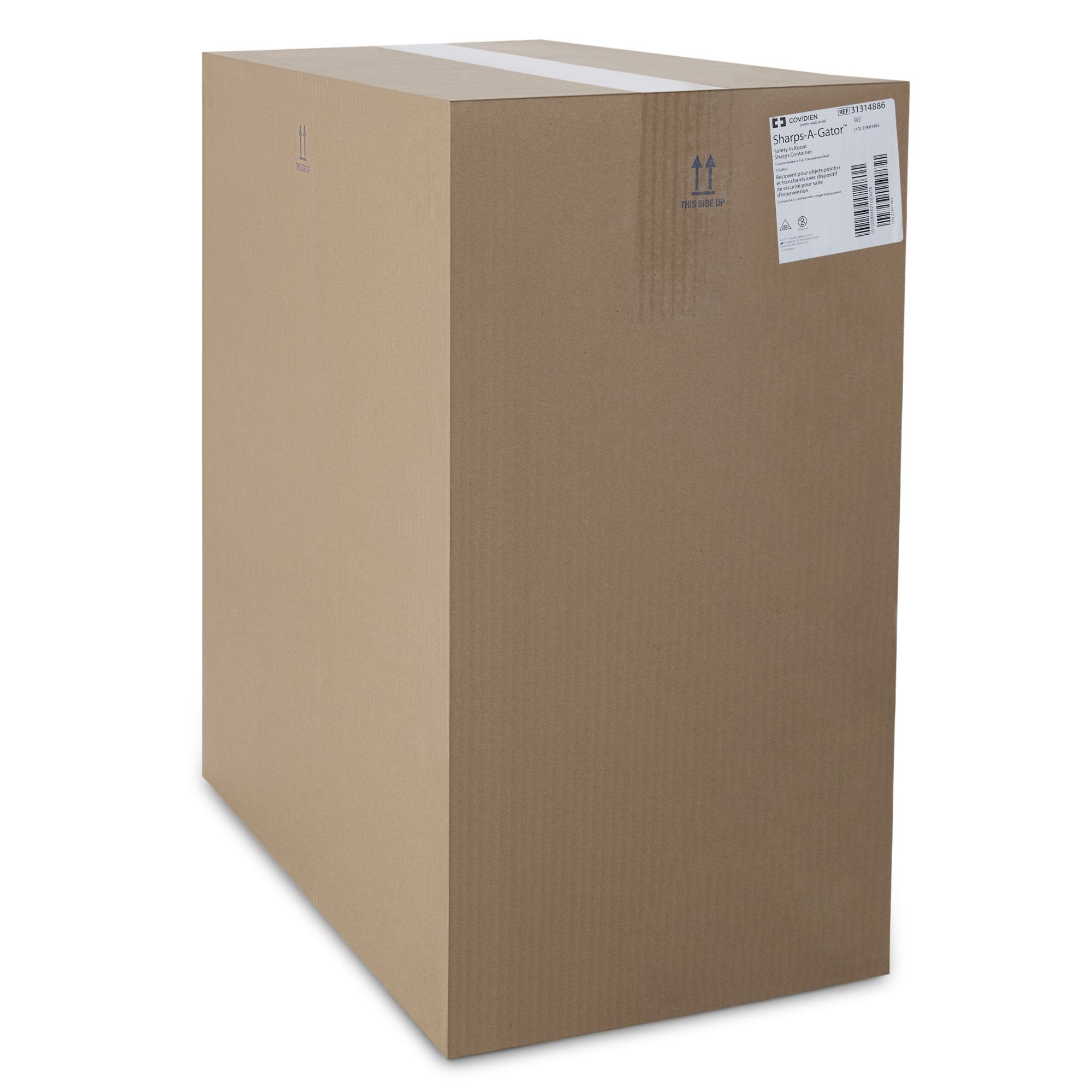 Sharps-A-Gator™ Multi-purpose Sharps Container, 3 Gallon, 20½ x 14 x 6 Inch 31314886