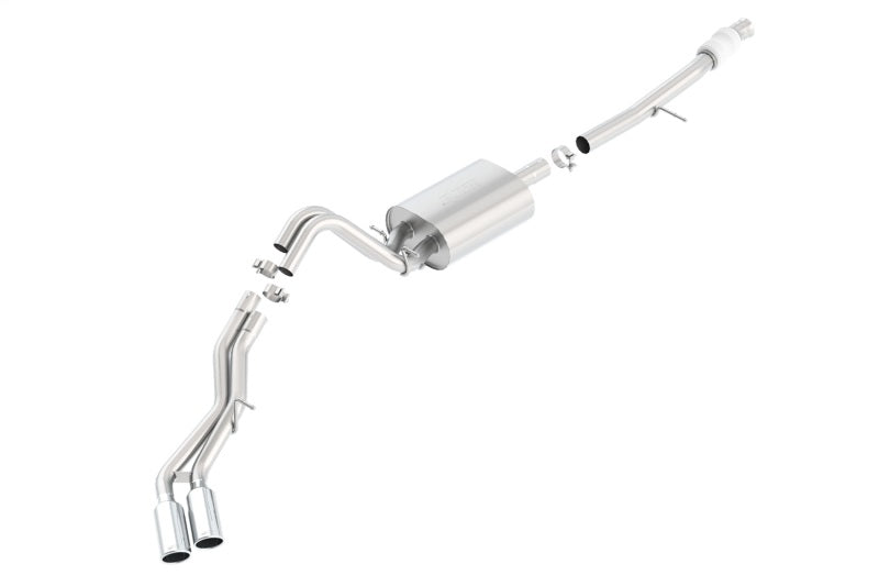 Borla Touring Cat Back 15-16 Chevy Suburban 5.3L V8 2.75in, 2.25in Dual Same Side Exit 4in Tips 140558