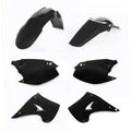Acerbis 03-05 Kawasaki KX125/ 03-07 KX250 Plastic Kit - Black 2041100001