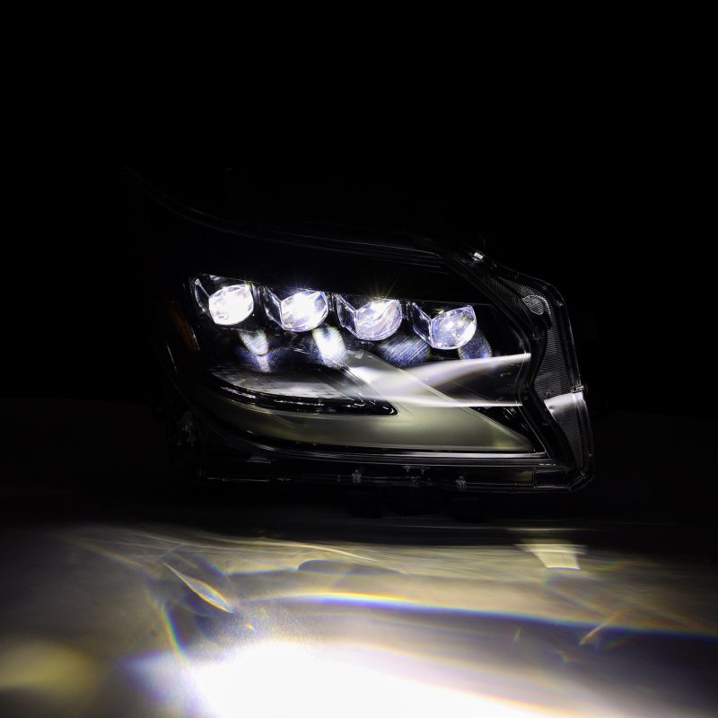 AlphaRex 14-19 Lexus GX460 (Non-AFS) NOVA LED Proj Headlights Alpha Black w/Activ Light/Seq Signal 880301 *Discontinued