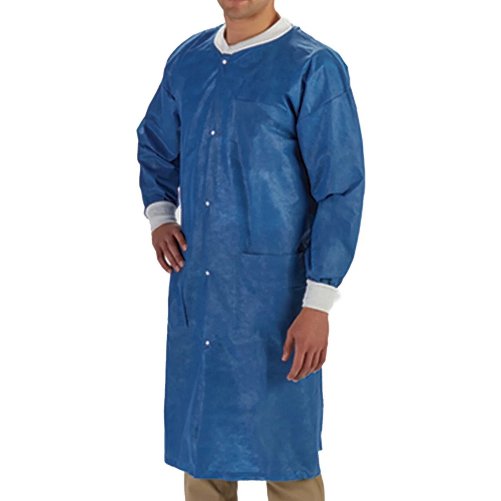 LabMates® Lab Coat, 2X-Large, Blue 85239