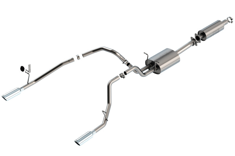 Borla 19-22 RAM 1500 3.6L V6 4DR 140.5/144.6/153.5 Wheel Base 2.25in S-Type Cat-Back Exhaust 140852
