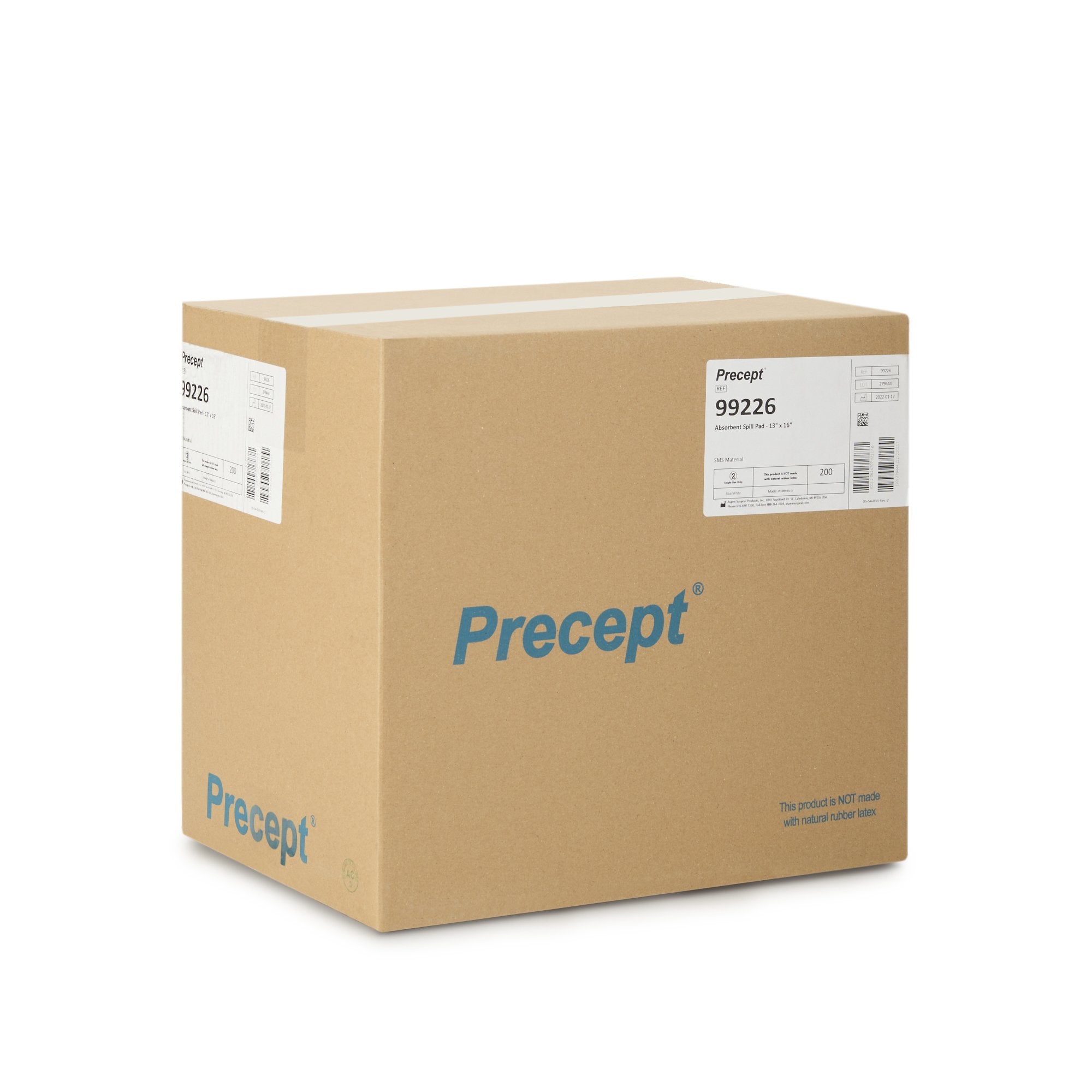 Absorbent Spill Pad Precept® 200 Count Bag 13 X 16 Inch NonSterile Disposable 99226