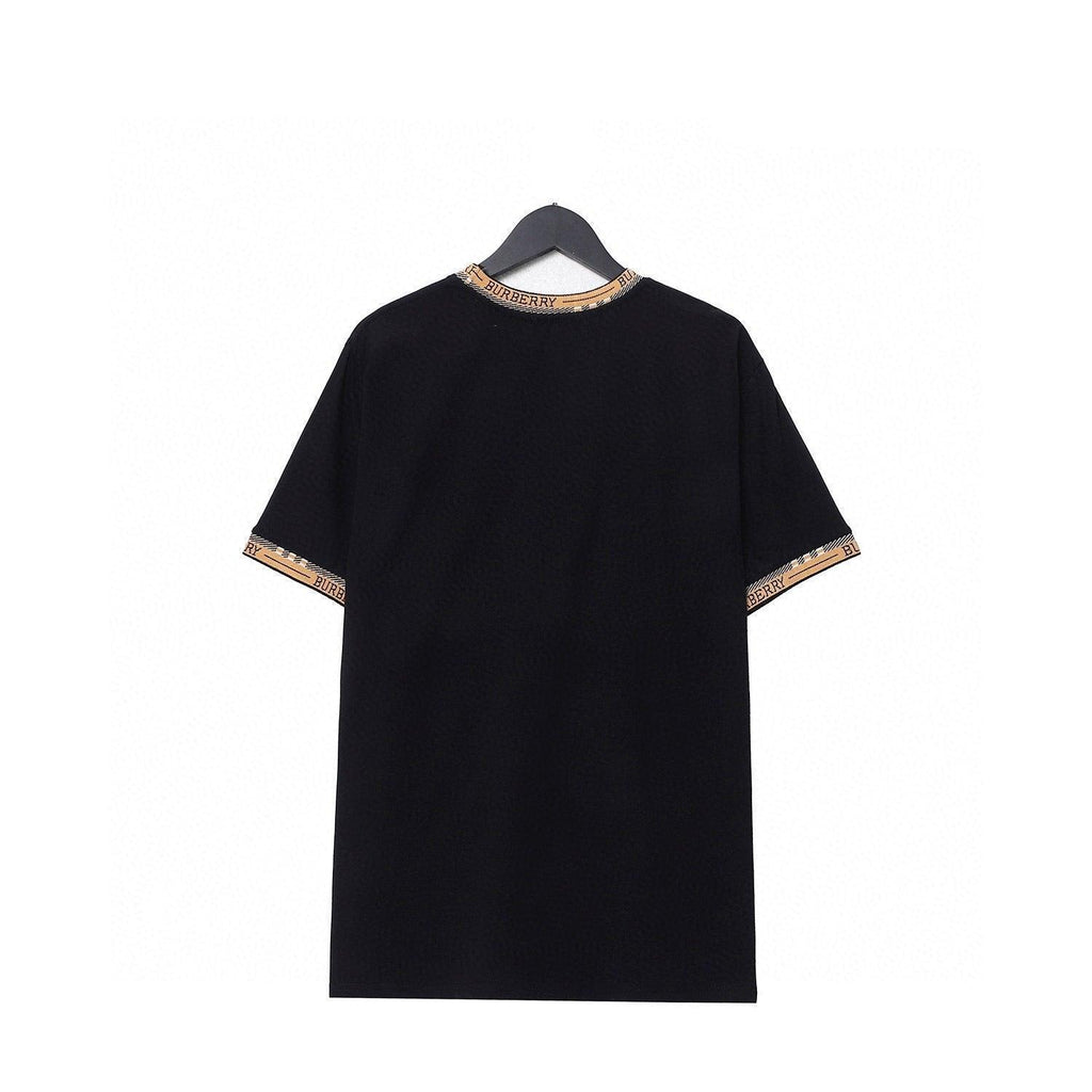 Burberry T-Shirt Without Collar 'Black & Beige'
