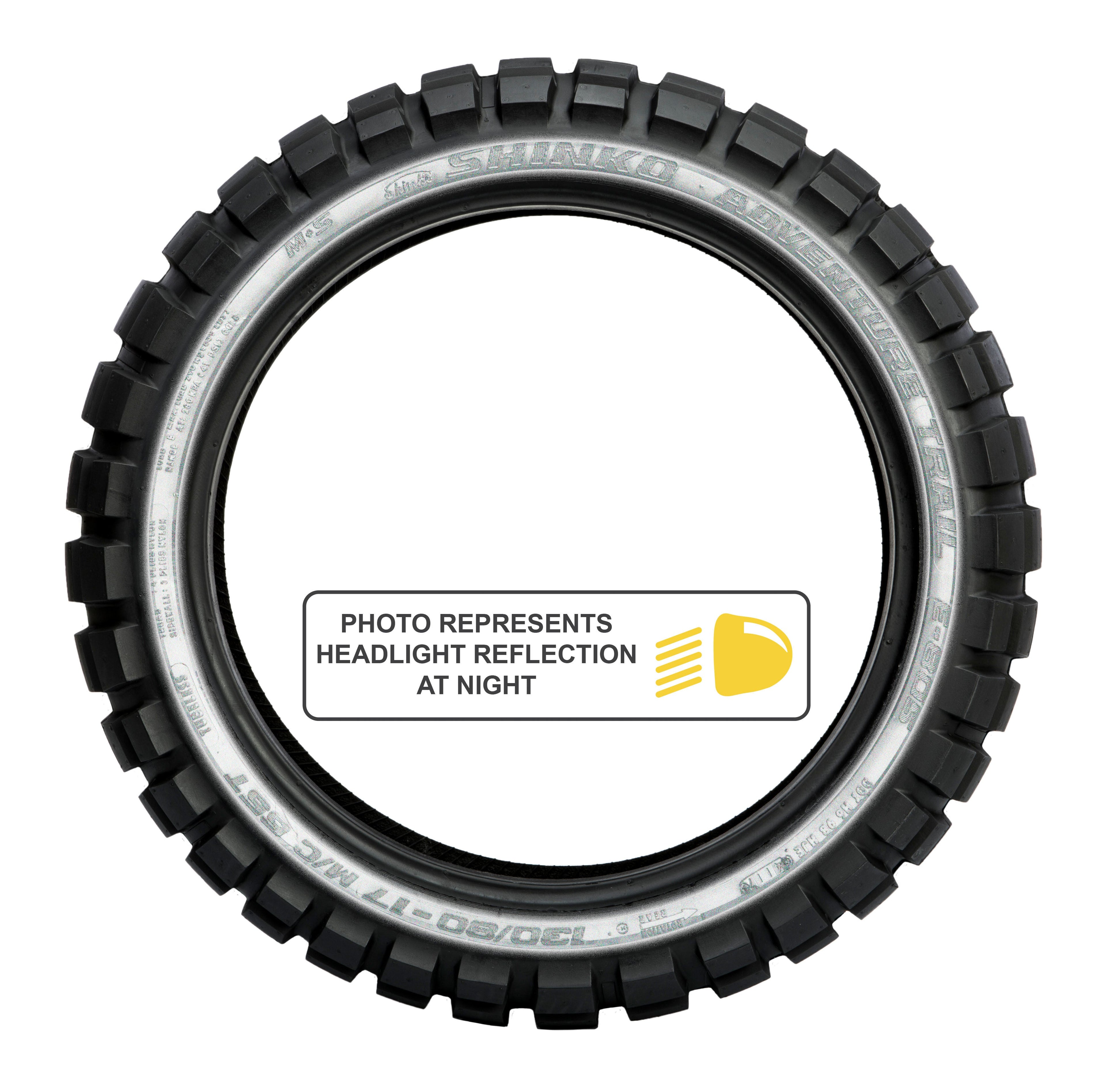 SHINKO, Shinko Tire 805 Dual Sport Rear 150/70B-18 70Q Bias TL with Reflector Sidewall Technology