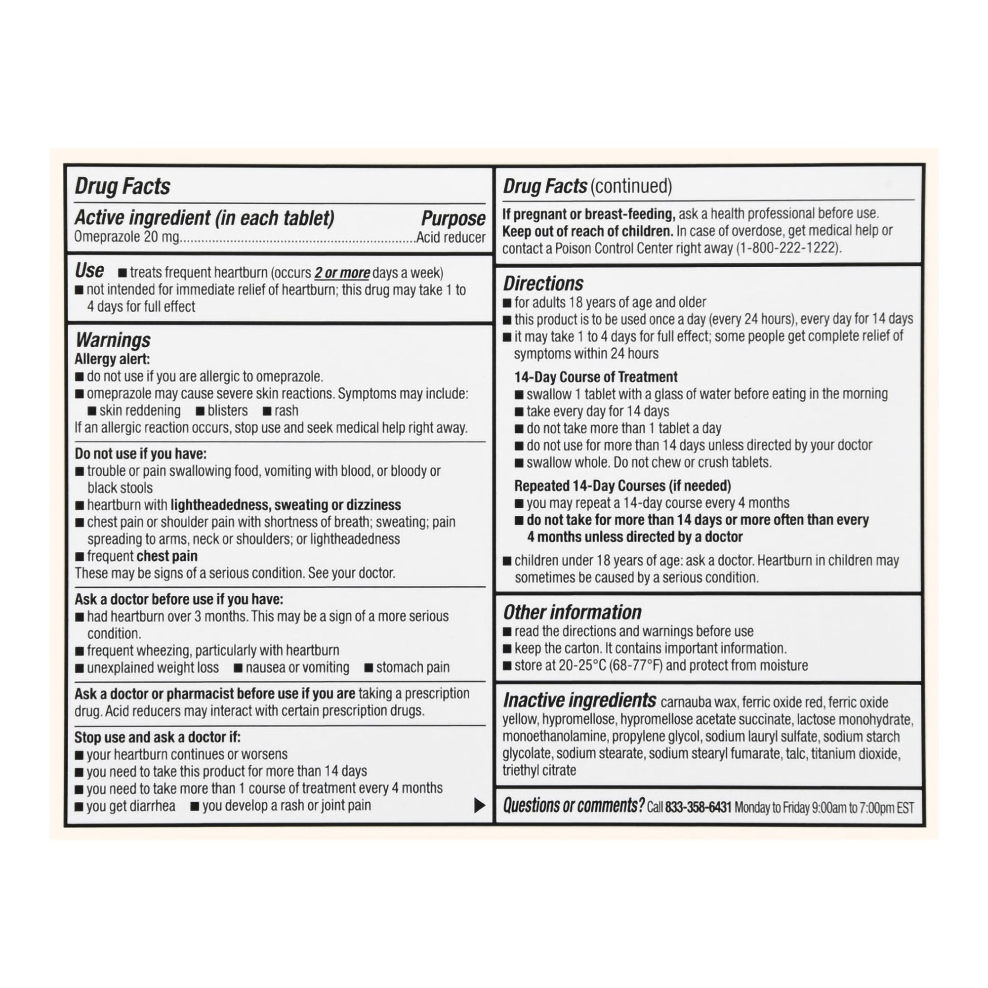 Foster & Thrive™ Omeprazole 20 mg Delayed Release Tablets 70677110402