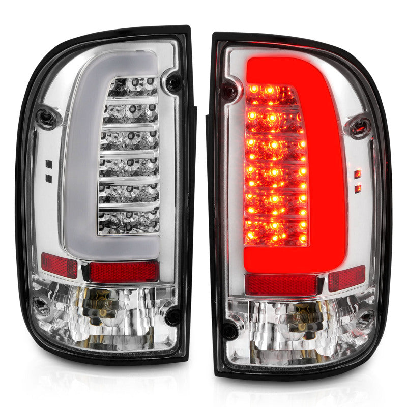 ANZO 1995-2004 Toyota Tacoma LED Taillights Chrome Housing Clear Lens (Pair) 311355