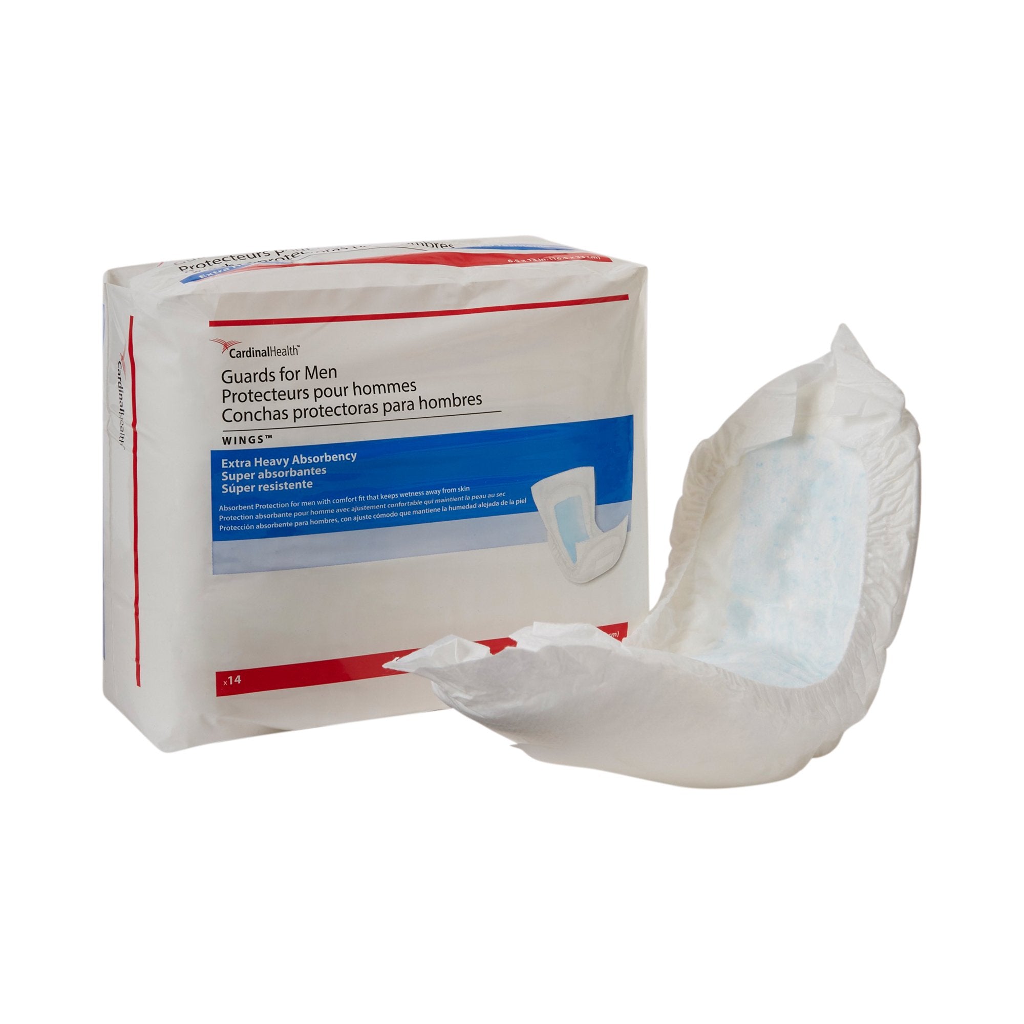 Sure Care™ Bladder Control Pads for Men, Heavy Absorbency, 6.5 x 13 Inch 23246A