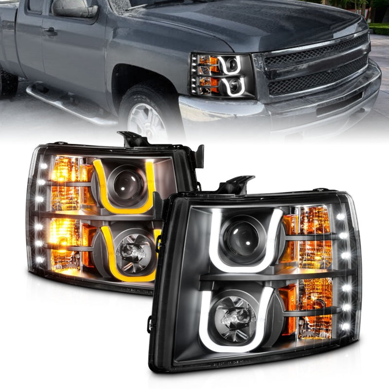 Anzo Chevy Silverado 1500 07-13 / 2500HD/3500HD Headlights W/ U-Bar Switch