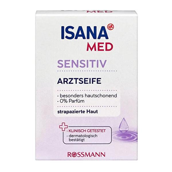 Isana Sensitive Skin Soap Bar - Gentle Cleansing, Dermatologically Tested, Fragrance-Free for Dry Skin