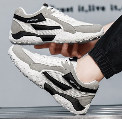 2026 New Summer Men's Shoes, Breathable Mesh Trendy Skate Shoes, Fashion Casual Comfortable Versatile Dad Sneakers