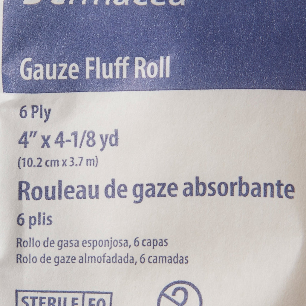 Dermacea™ Sterile Fluff Bandage Roll, 4 Inch x 4-1/8 Yard, 6-Ply 441106
