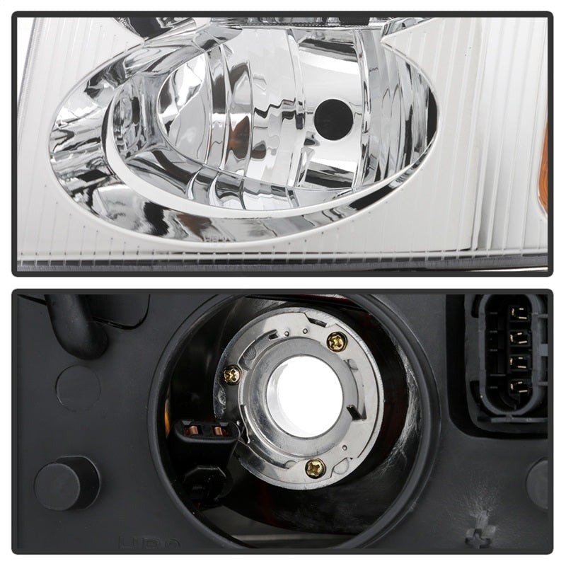 SPYDER xTune 02-09 GMC Envoy OEM Style Headlights - Chrome (HD-JH-GEN02-AM-C) 9042669