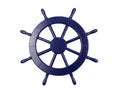Dark Blue Decorative Ship Wheel 18""