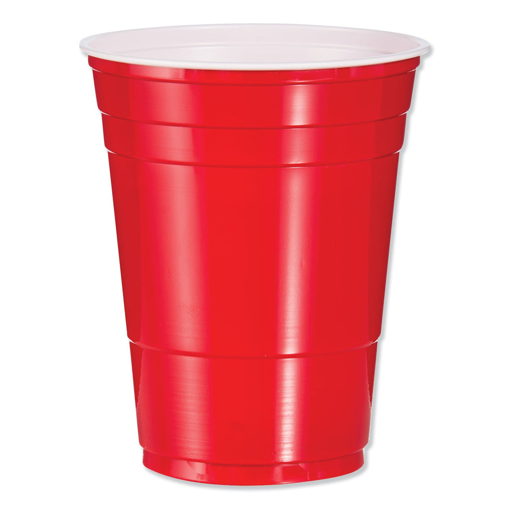 Dart Solo Plastic Party Cold Cups, 16 oz, Red, 50/Pack - PhishStones Products