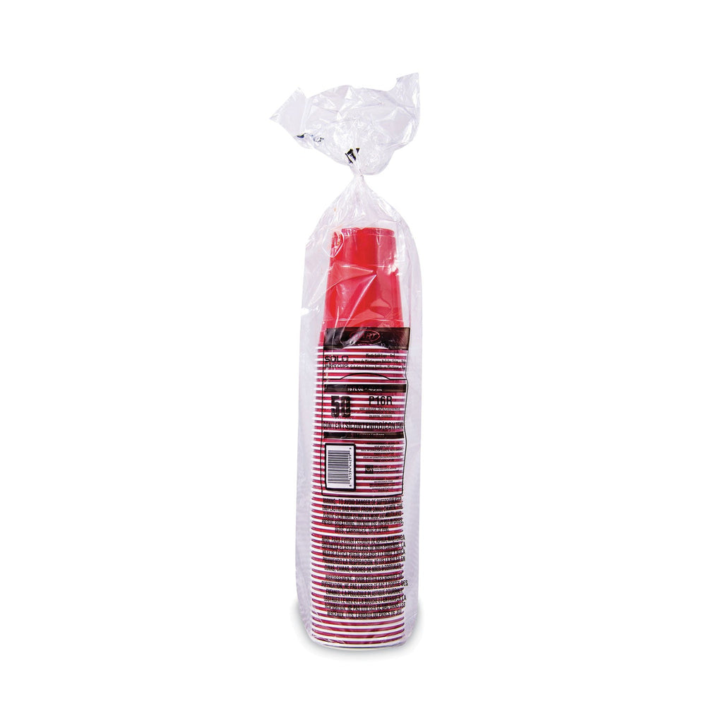 Dart Solo Plastic Party Cold Cups, 16 oz, Red, 50/Pack - PhishStones Products