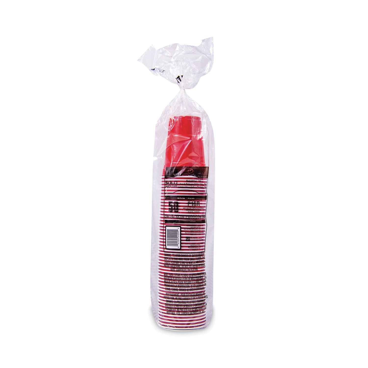 Dart Solo Plastic Party Cold Cups, 16 oz, Red, 50/Pack - PhishStones Products