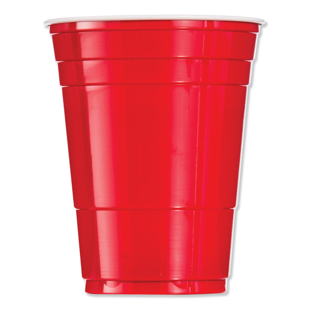 Dart Solo Plastic Party Cold Cups, 16 oz, Red, 50/Pack - PhishStones Products