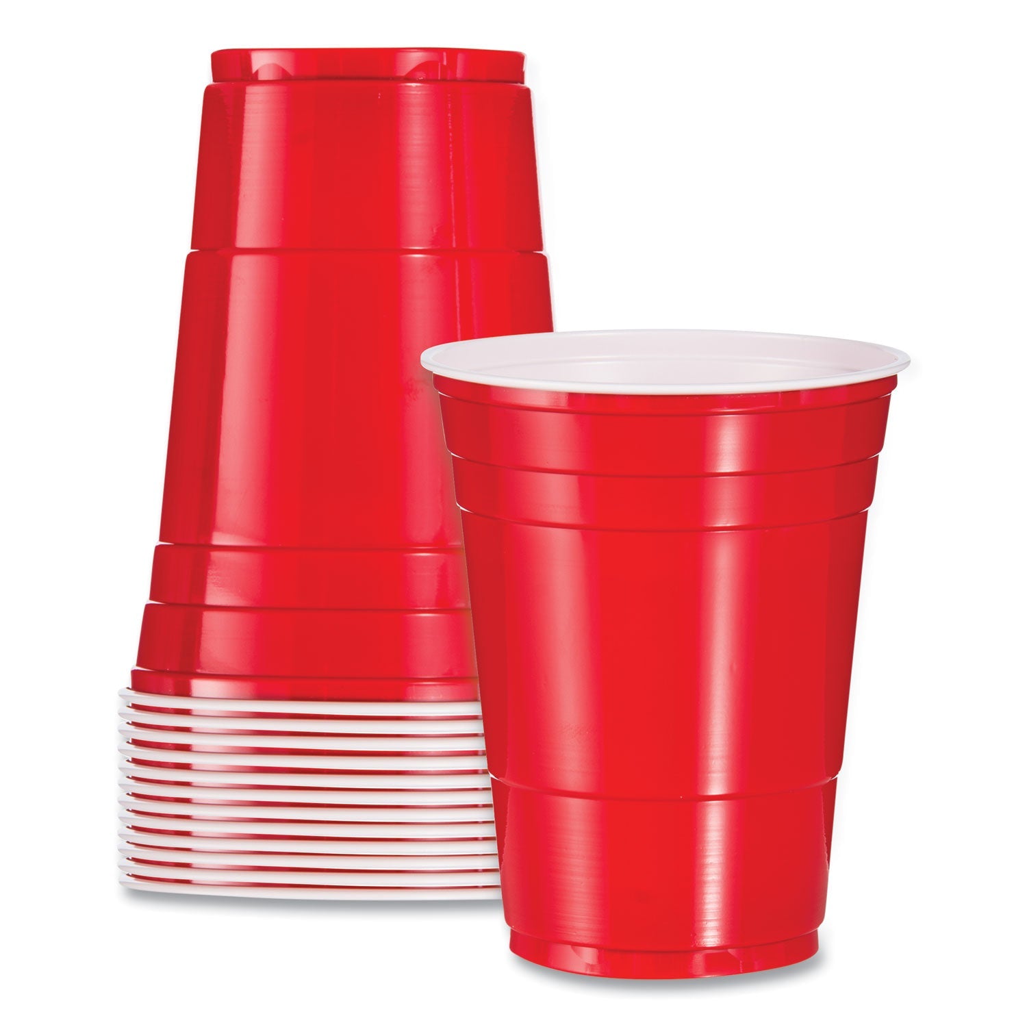 Dart Solo Plastic Party Cold Cups, 16 oz, Red, 50/Pack - PhishStones Products