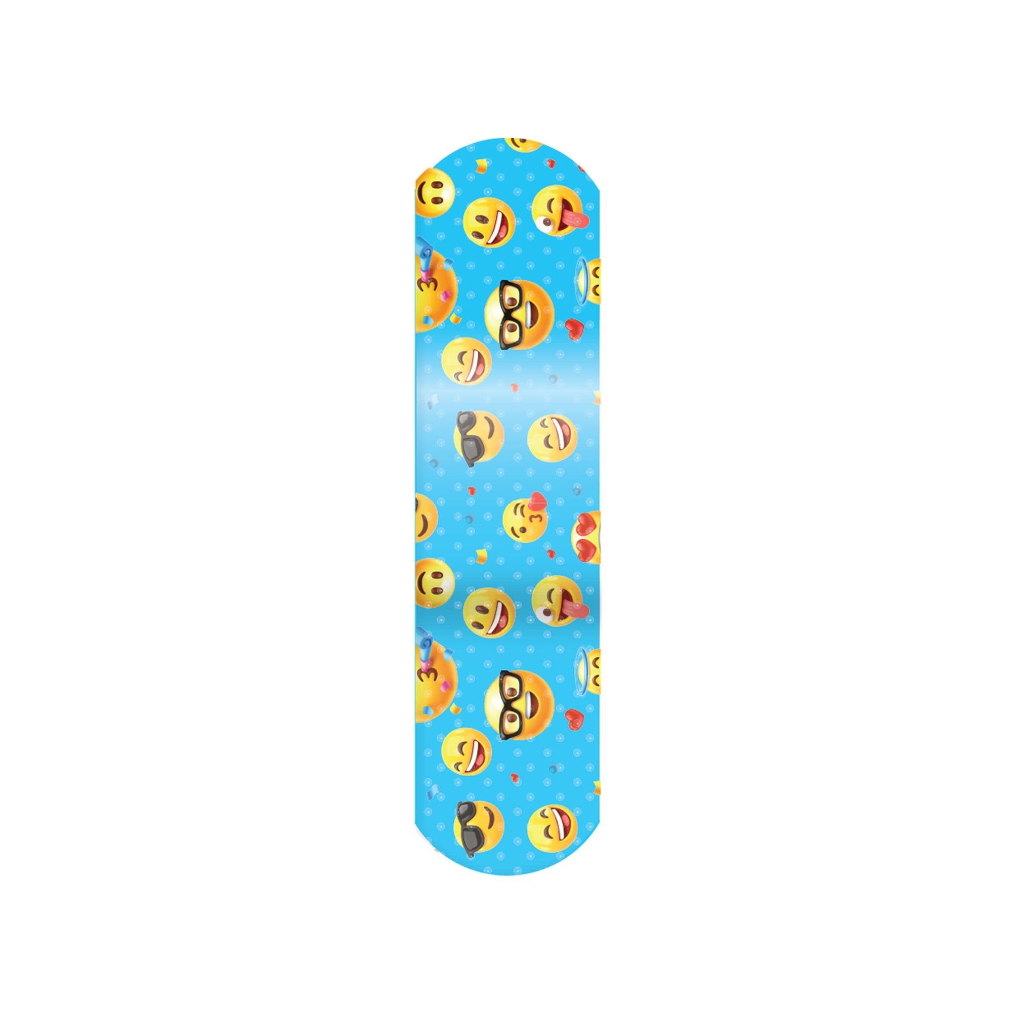 American® White Cross First Aid Emojis Kid Design Adhesive Strip, ¾ x 3 Inch 15606