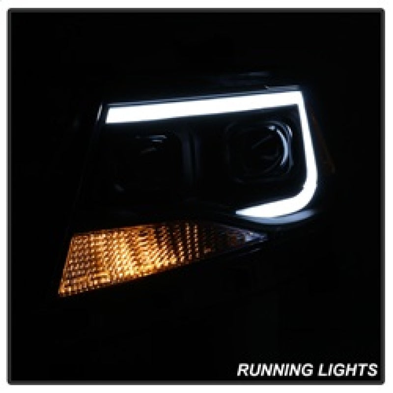 SPYDER xTune Chevy Colorado 15-17 Halogen Only Projector Headlights - DRL - Black PRO-JH-CCO04-LBDRL-BK 9039287