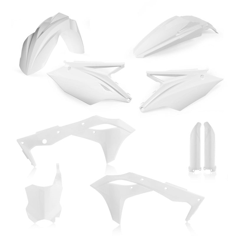 Acerbis 2018 Kawasaki KX250F/19-20 KX250 Full Plastic Kit - White 2685820002