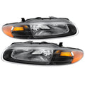 SPYDER Xtune Chrysler Sebring Convertible 96-00 Crystal Headlights Black HD-JH-CHRSE96-AM-BK 9025259
