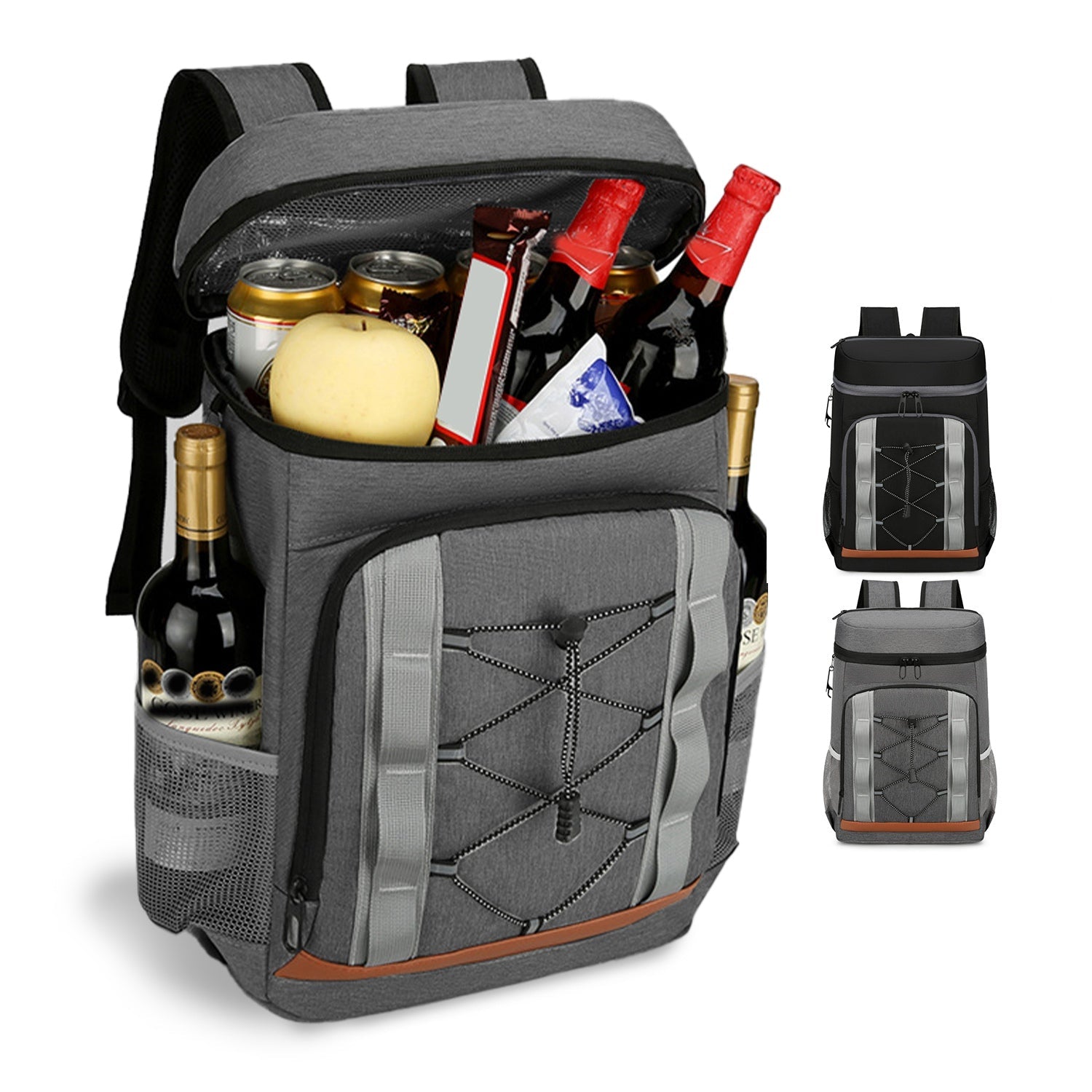 Cooler Backpack 36 Can Leakproof Insulated Cooler Backpack with 25L/6.6Gal for Picnic Camping Beach Hiking Fishing Travel