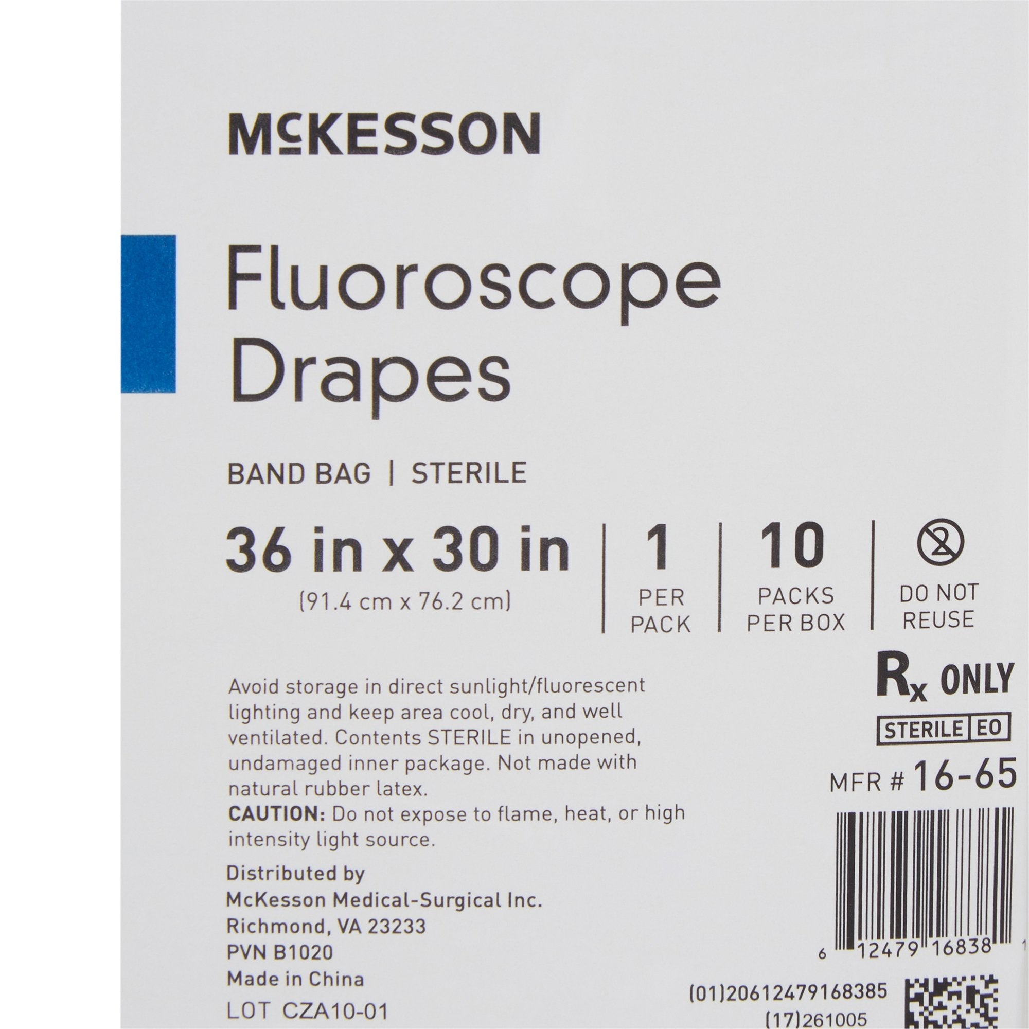 McKesson Equipment Cover, 30 Inch x 1 Yard 16-65