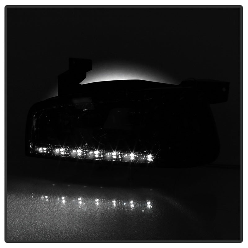 SPYDER Xtune Dodge Charger 06-10 1Pc LED Crystal Headlights Chrome HD-ON-DCH05-1PC-LED-C 5017628