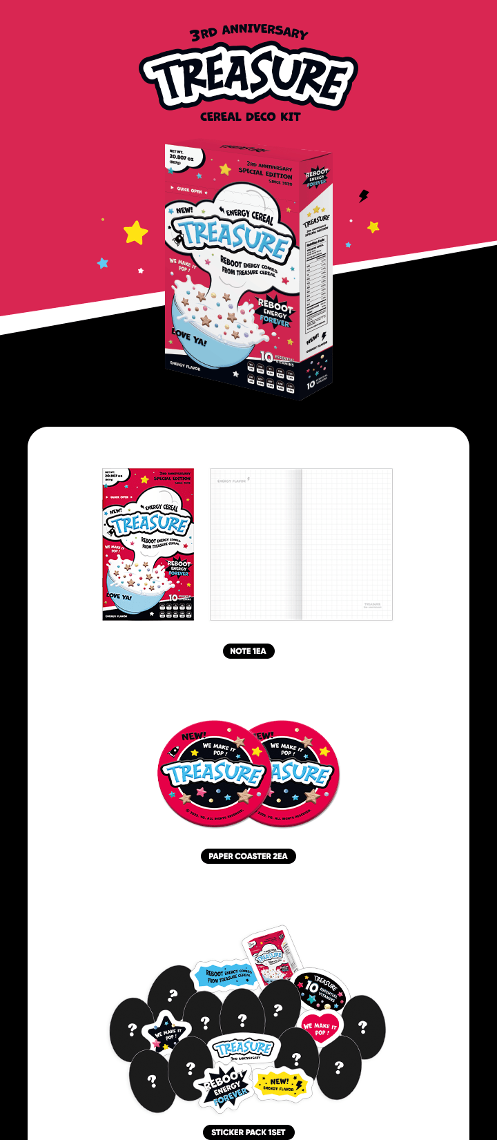 Treasure Cereal Deco Kit - 2023 Debut Anniversary