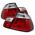 SPYDER BMW E46 3-Series 99-01 4Dr LED Tail Lights Red Clear ALT-YD-BE4699-4D-LED-RC 5000750