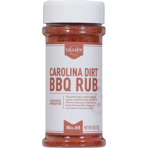Lillies Q Carolina Dirt Rub - 6 Oz Pack of 6