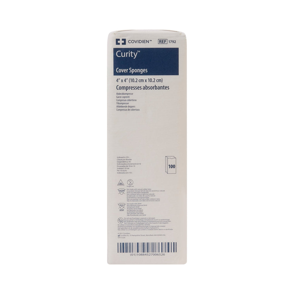 Curity™ Nonwoven Sponge, 4 x 4 Inch, 4-Ply 1792
