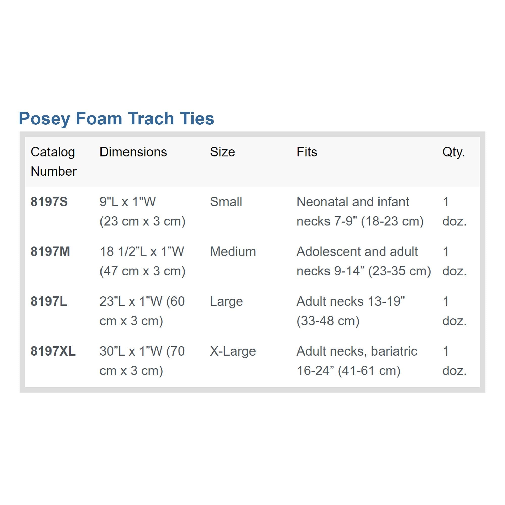 Posey® Tracheostomy Tube Holder, Large 8197L