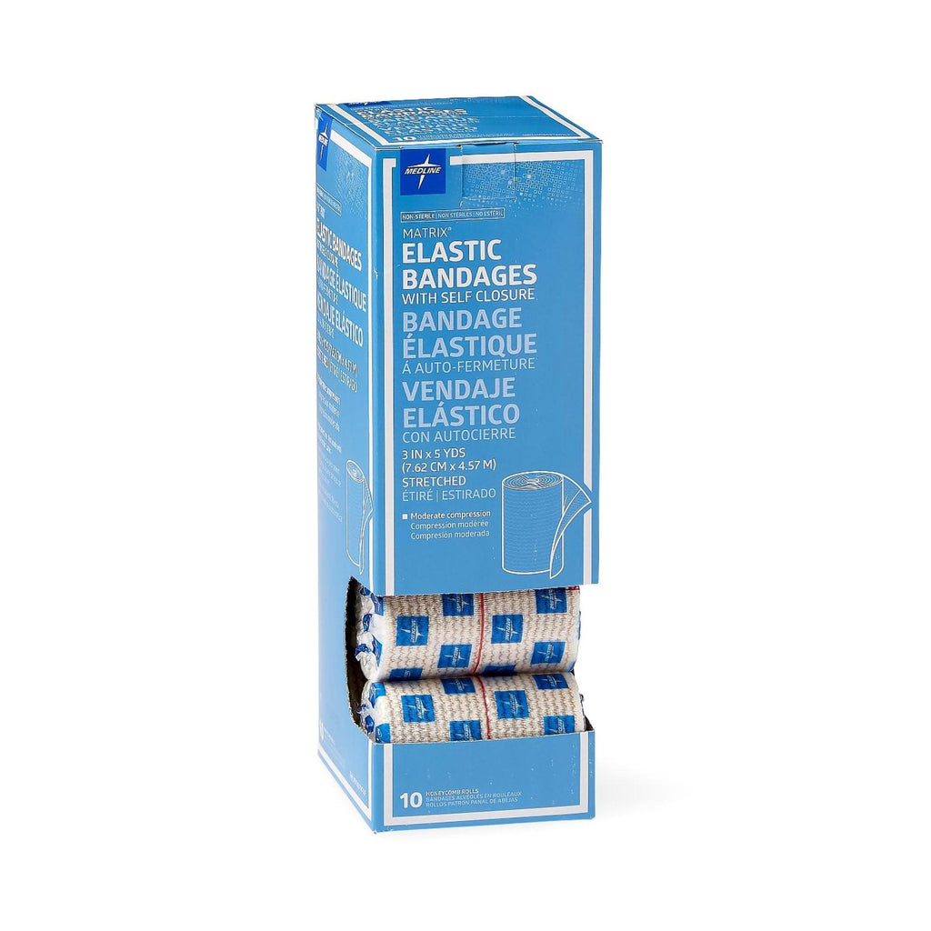Matrix Double Hook and Loop Closure Elastic Bandage, 3 Inch x 5 Yard MDS087003LF