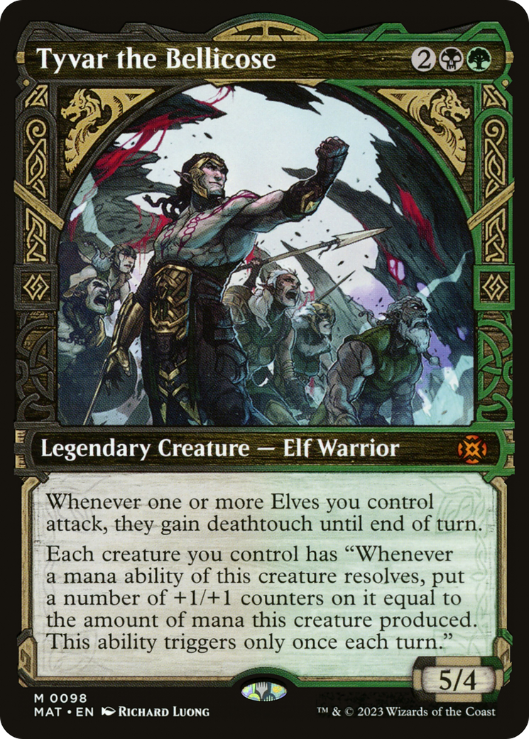Tyvar the Bellicose (MAT-098) - March of the Machine: The Aftermath: (Showcase) Foil