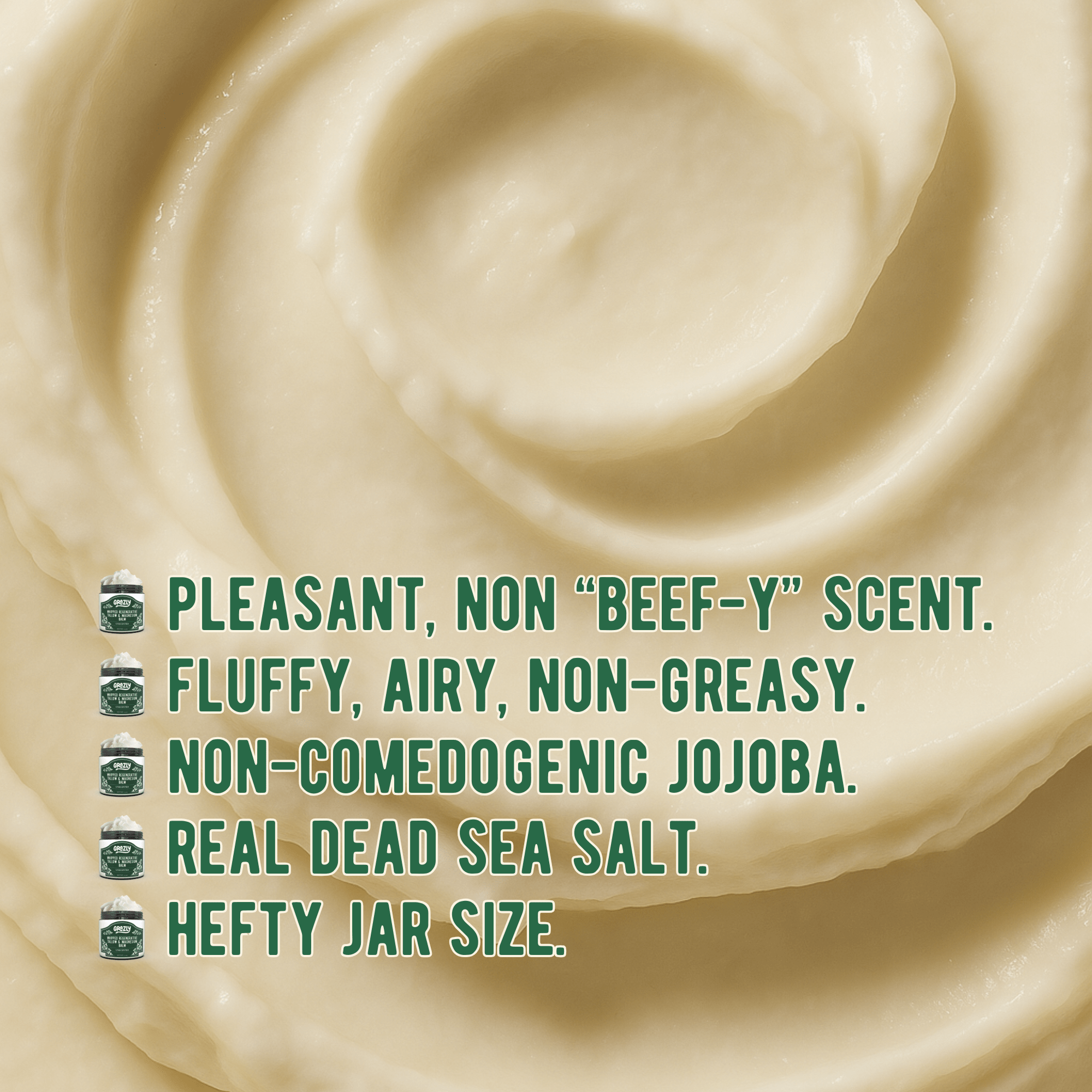 Dead Sea Magnesium & Tallow Balm - PhishStones Products