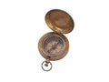 Antique Brass Scout's Push Button Compass 2""