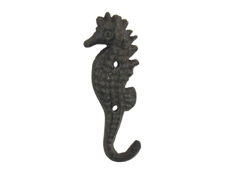 Cast Iron Seahorse Hook 5""