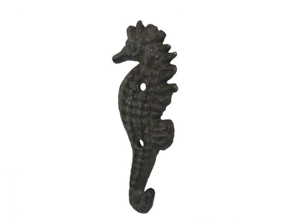Cast Iron Seahorse Hook 5""