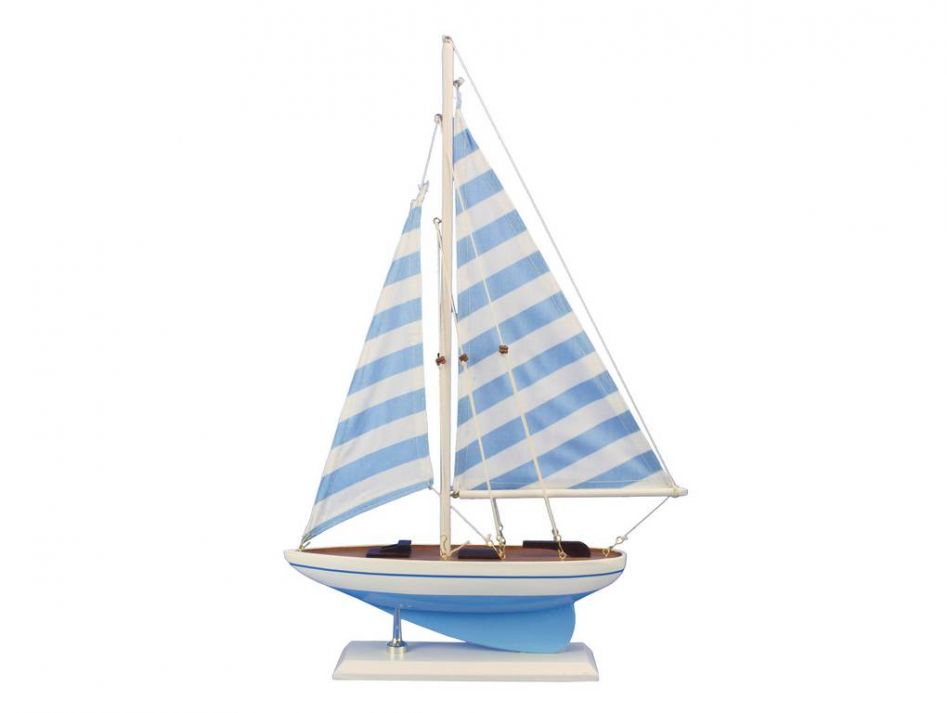 Wooden Anchors Aweigh Model Sailboat 17""