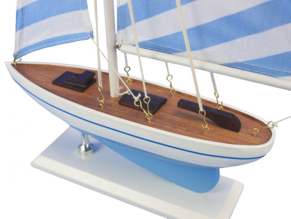 Wooden Anchors Aweigh Model Sailboat 17""