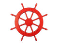 Red Decorative Ship Wheel 18""