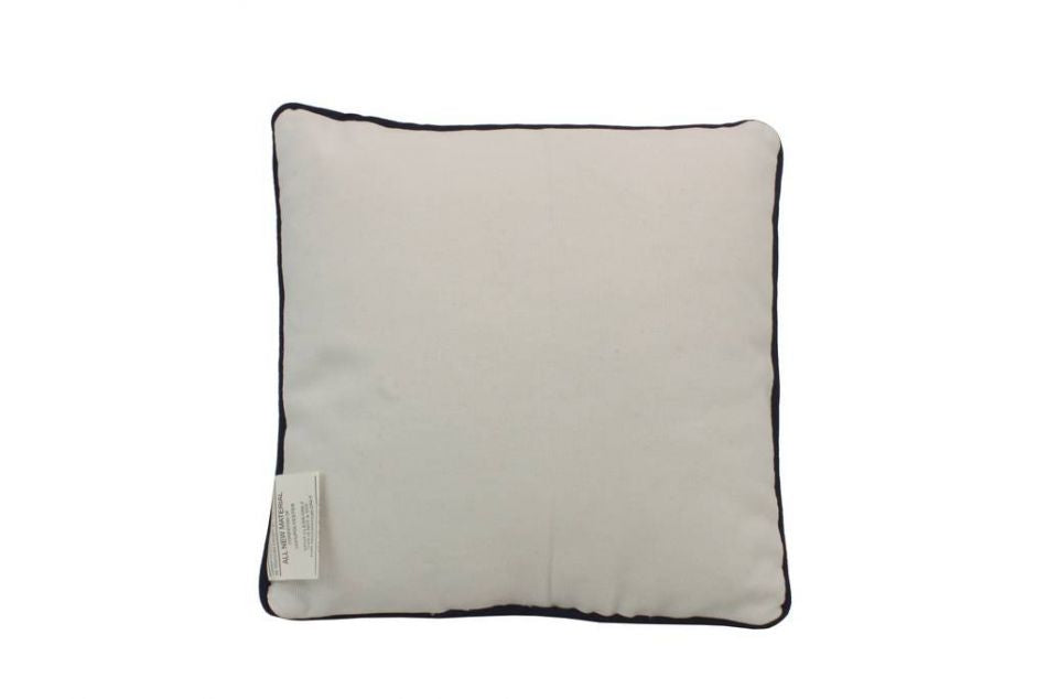 Blue and White Nautilus Decorative Throw Pillow 10""