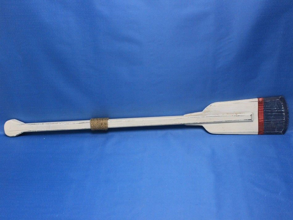 Wooden Winthrop Decorative Squared Rowing Boat Oar w/ Hooks 36""