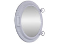 Gloss White Decorative Ship Porthole Mirror 15""