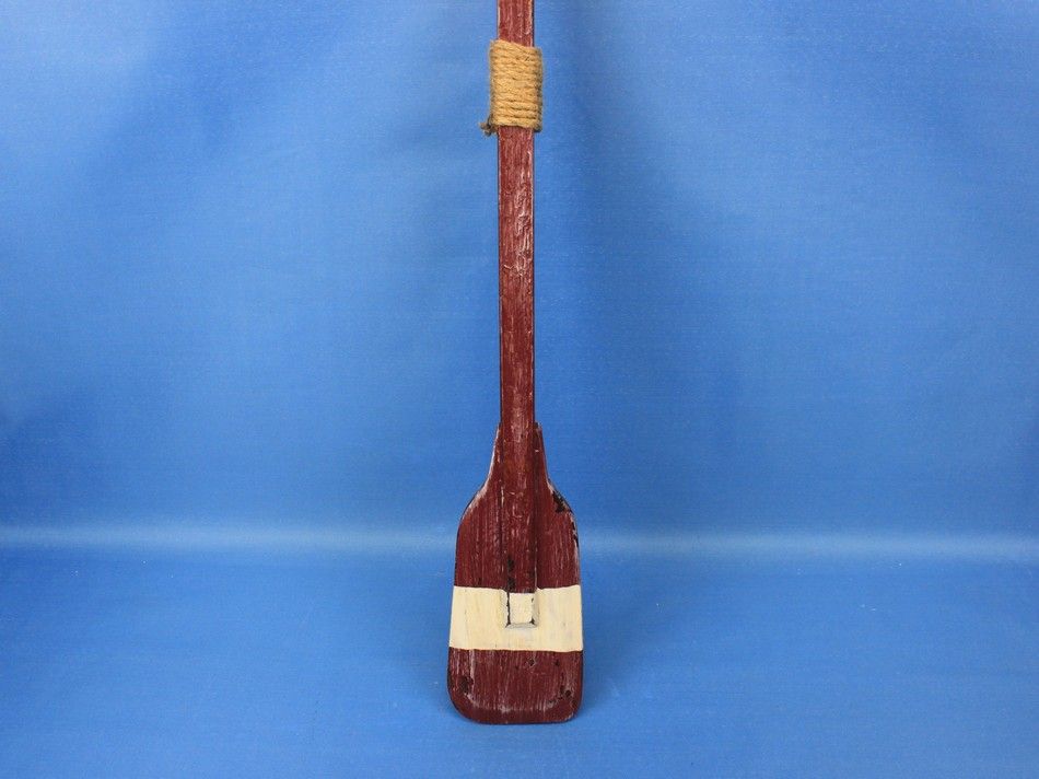 Wooden Chadwick Decorative Squared Rowing Boat Oar w/ Hooks 24""