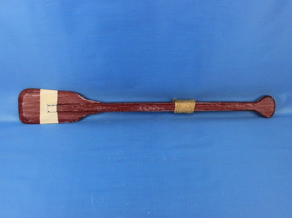 Wooden Chadwick Decorative Squared Rowing Boat Oar w/ Hooks 24""